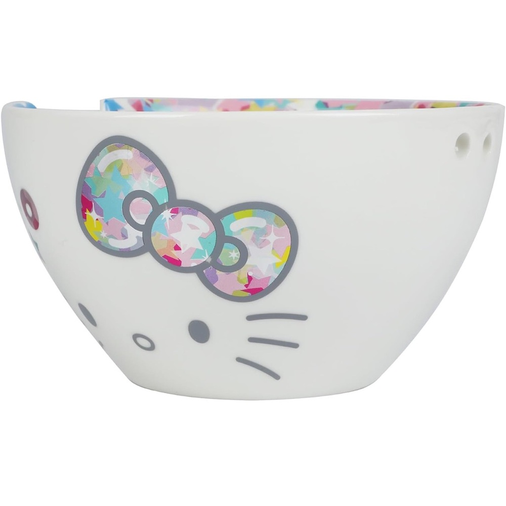 Sanrio Hello Kitty Chopstick Bowl - White and Blue - Picture 4 of 10